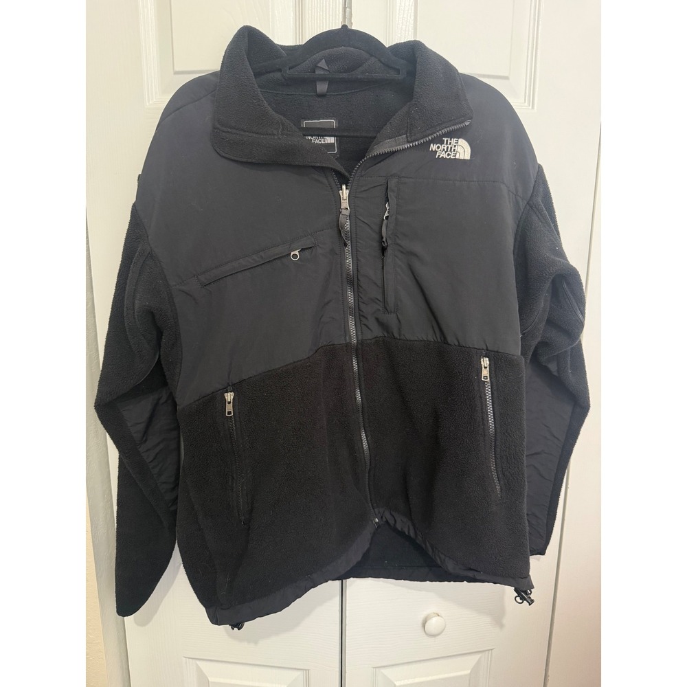 The North Face Mens L Denali Black Polartec Fleece Jacket A193 Outdoor Gorpcore